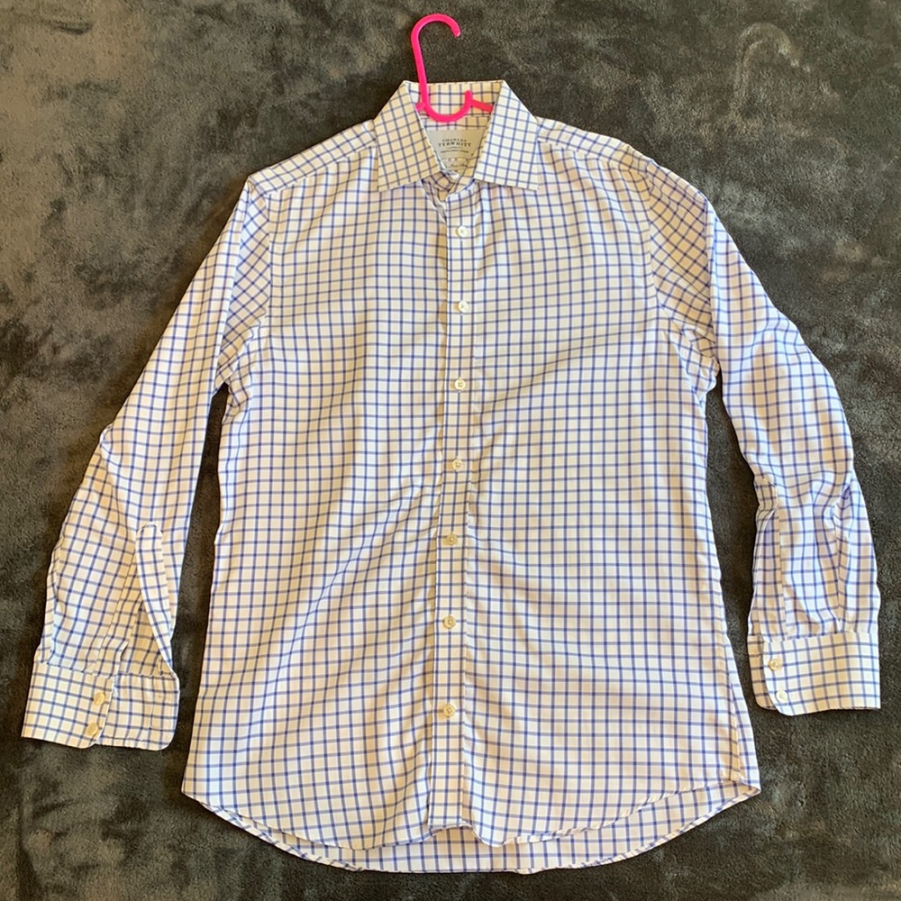 Charles Tyrwhitt - NonIron Slim Fit Dress Shirt - 15 1/2 x 33 in
